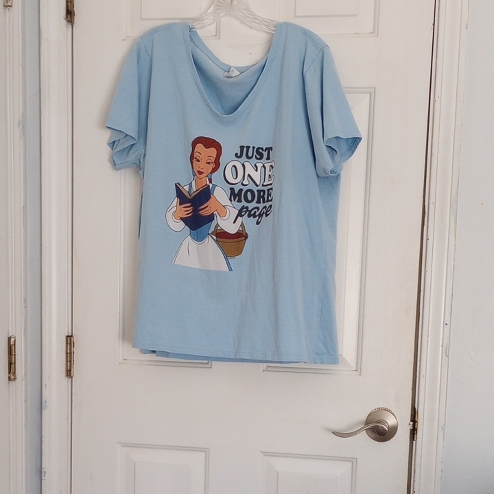 Disney Light Blue Short Sleeve Tee with Character Print